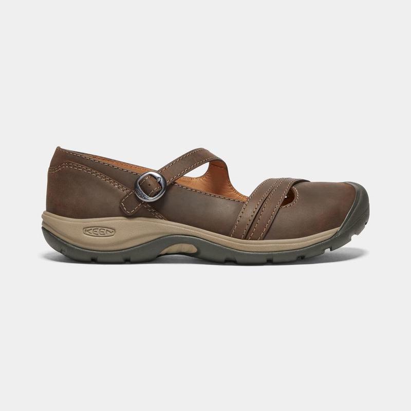 Keen Presidio II Cross Strap Womens Mary Jane Shoes Chocolate NZ Sale (6542-BFZXR)